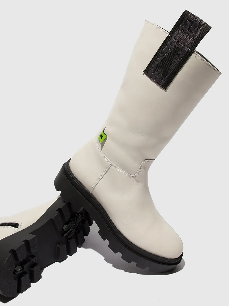 Zip Up Boots JALO882FLY NAOMI OFFWHITE