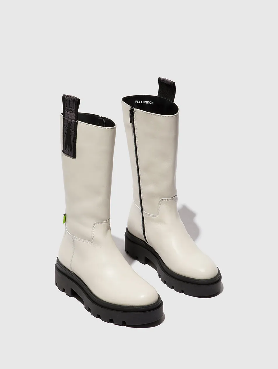 Zip Up Boots JALO882FLY NAOMI OFFWHITE