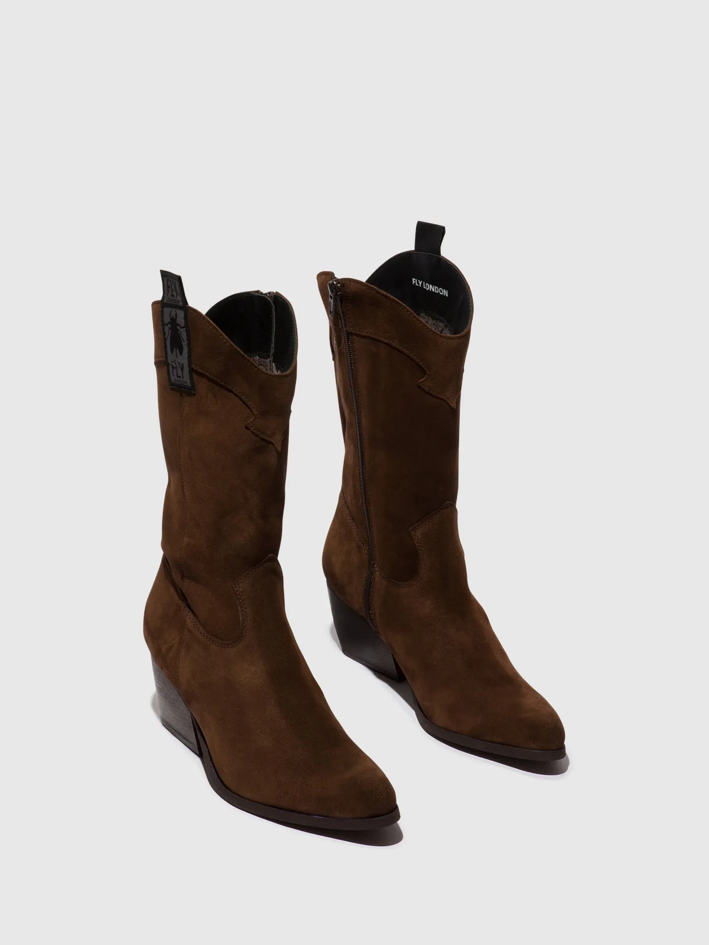 Zip Up Boots TEKE906FLY CHOCOLATE