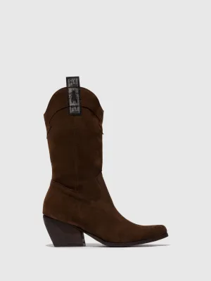 Zip Up Boots TEKE906FLY CHOCOLATE