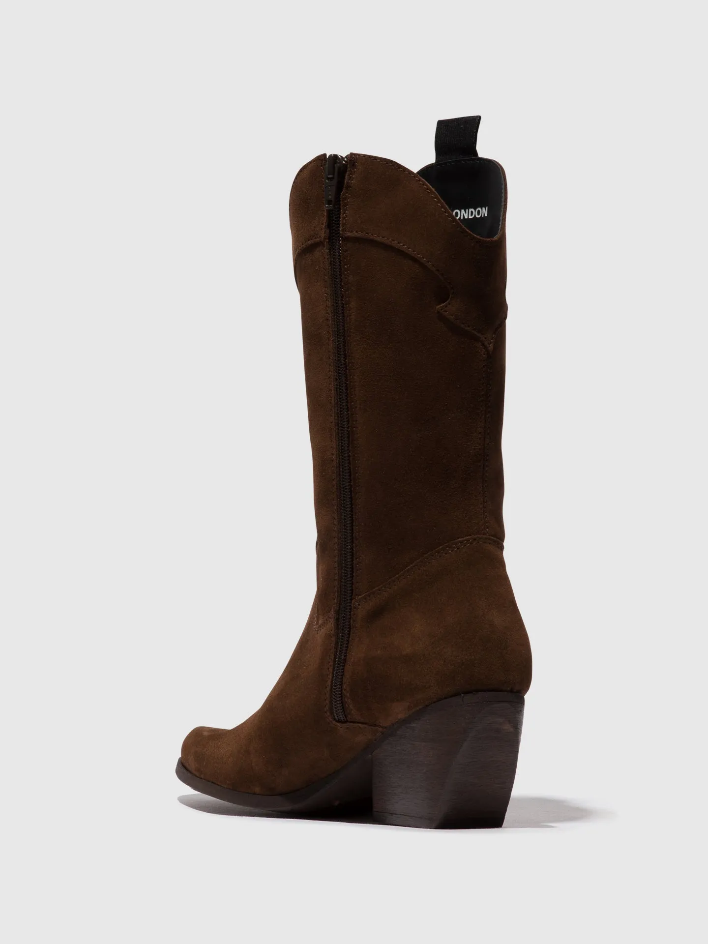 Zip Up Boots TEKE906FLY CHOCOLATE
