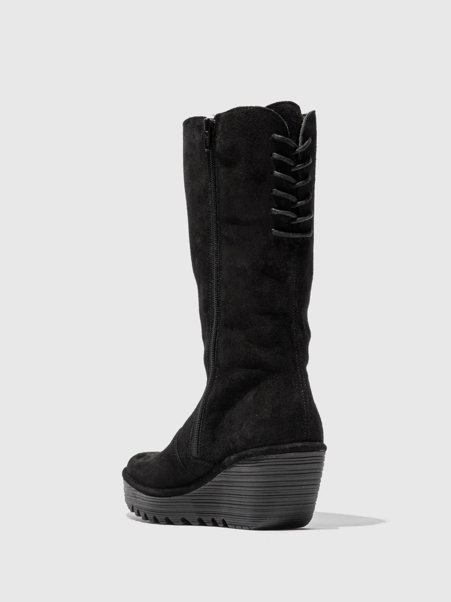 Zip Up Boots YUMU321FLY OILSUEDE BLACK